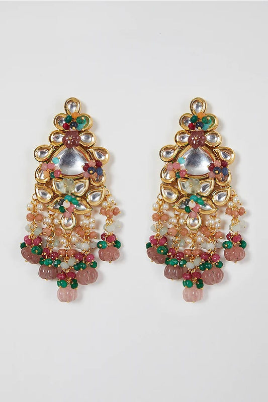 Gold Plated Kundan Choker Necklace Set