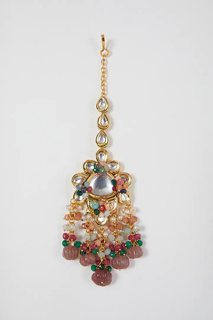 Gold Plated Kundan Choker Necklace Set