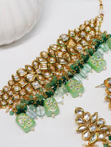 Gold Plated Kundan Studded Choker Necklace