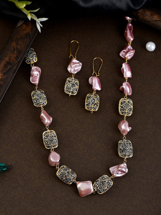 Gold Plated Multi Layered Unisex Necklace