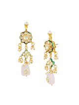 Gold Plated Kundan Elegant Navratna Multi Color Necklace Set