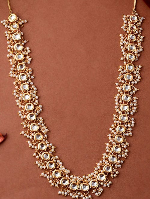 Elegant Traditional Long Pearl Necklace