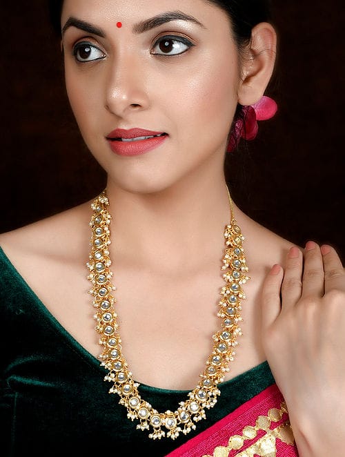 Elegant Traditional Long Pearl Necklace