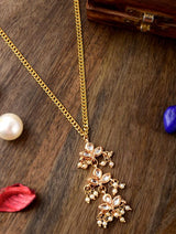 Gold-Platead Handcrafted Kundan Beaded Necklace