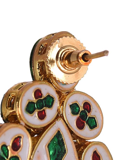 Elegant kundan choker Necklace With Earrings