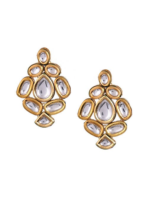 Elegant kundan choker Necklace With Earrings