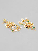 Gold Plated Kundan Polki & Pearl Meenakari Choker Necklace Set