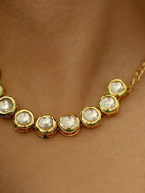 Gold Plated Kundan Pendant Chain