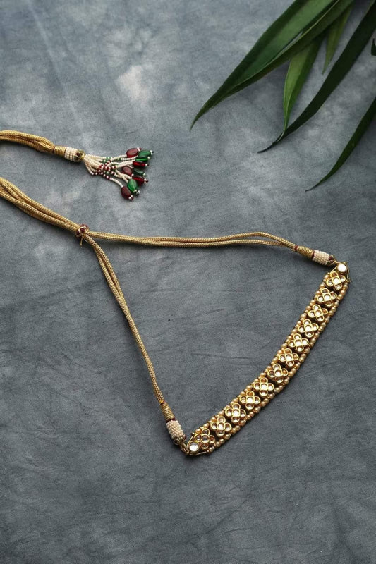 Gold Plated Kundan Choker Necklace