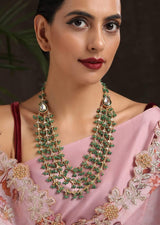Gold-Plated Kundan Studded Jewellery Set