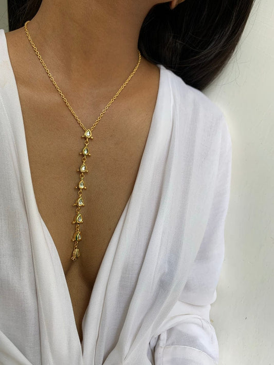 Gold Plated Pearl Necklace