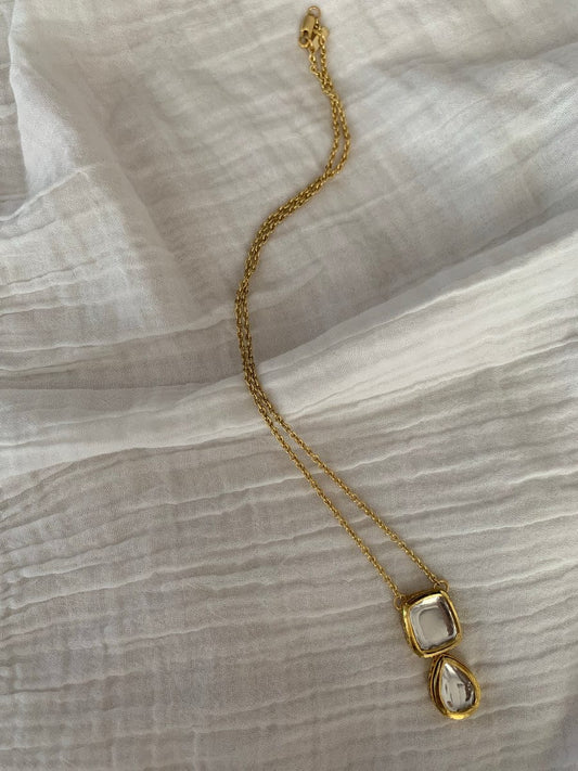 Gold Plated Pearl Necklace