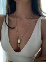 Gold Plated Pearl Necklace