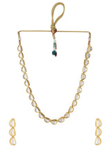 Gold Plated Kundan Stone Choker Necklace Set