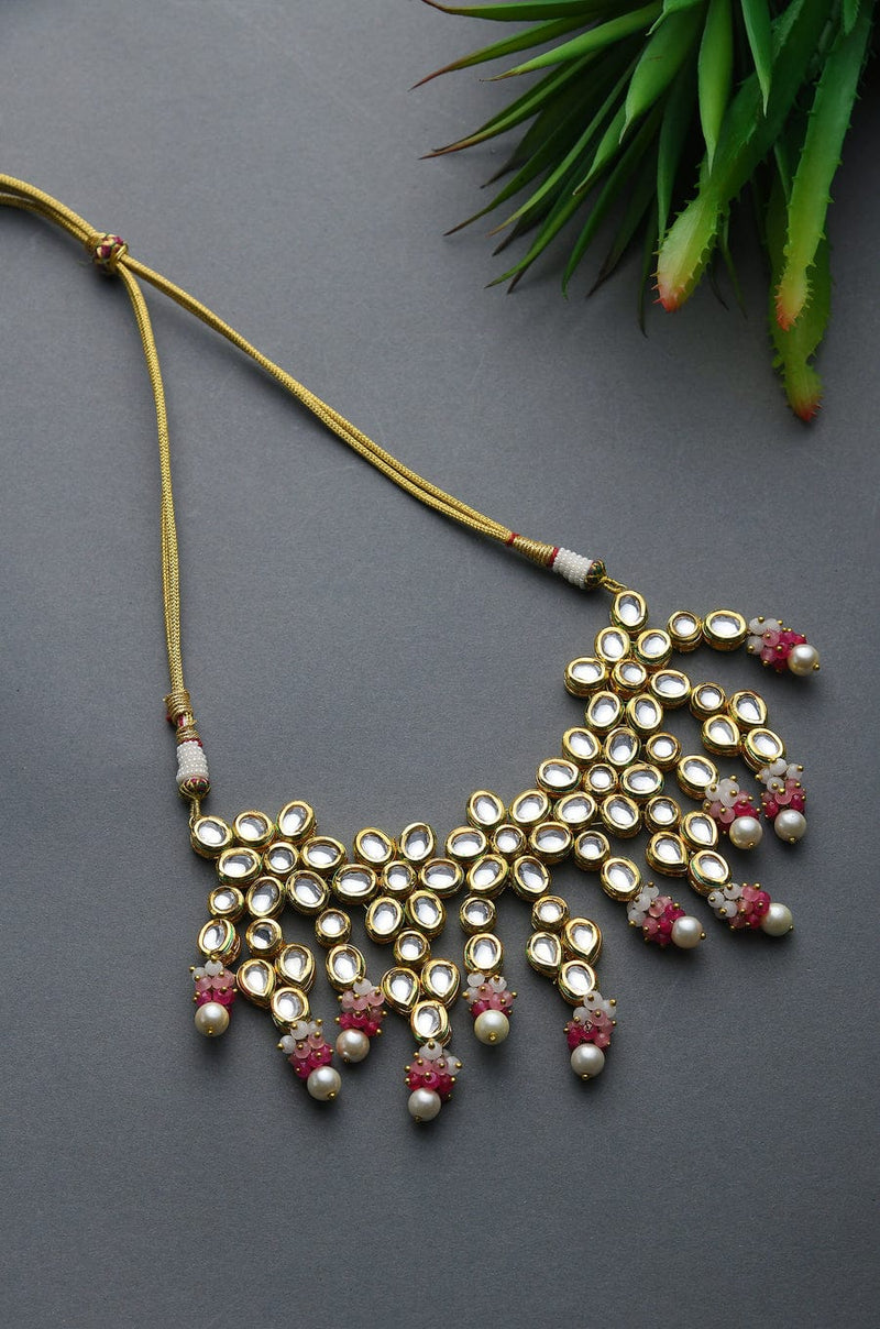 Gold Plated Kundan Choker Necklace