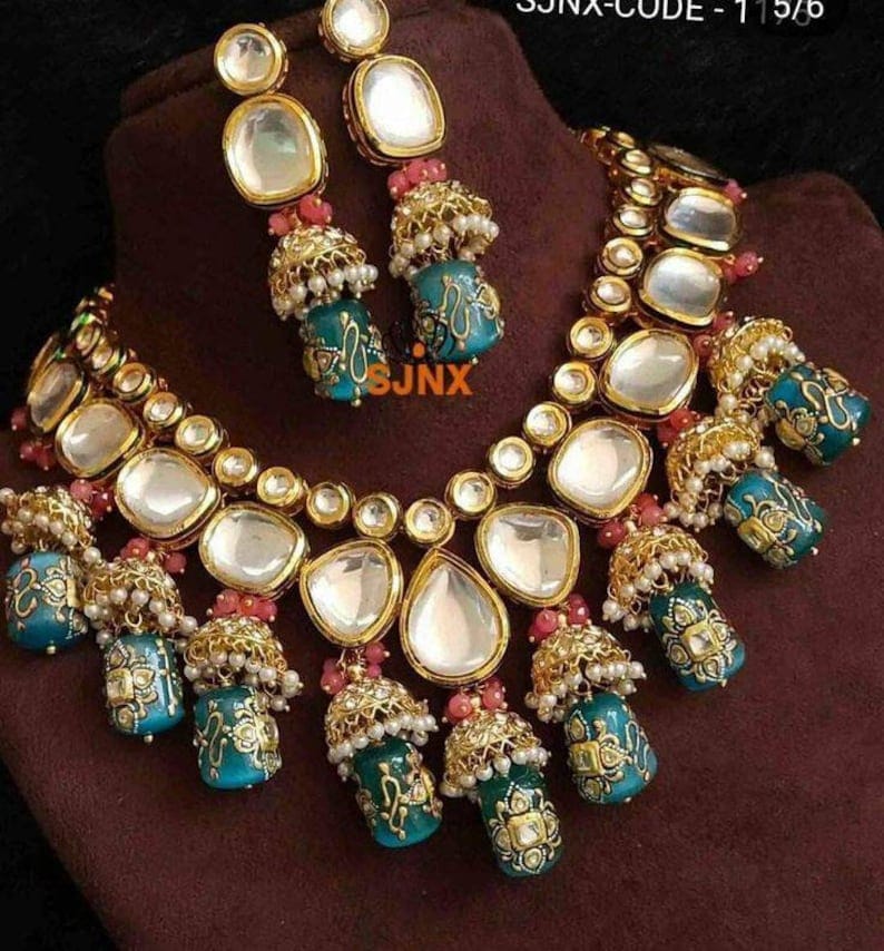 Gold Plated Silver Imitation Jewellery Set