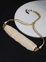 Gold Toned pearl Necklace