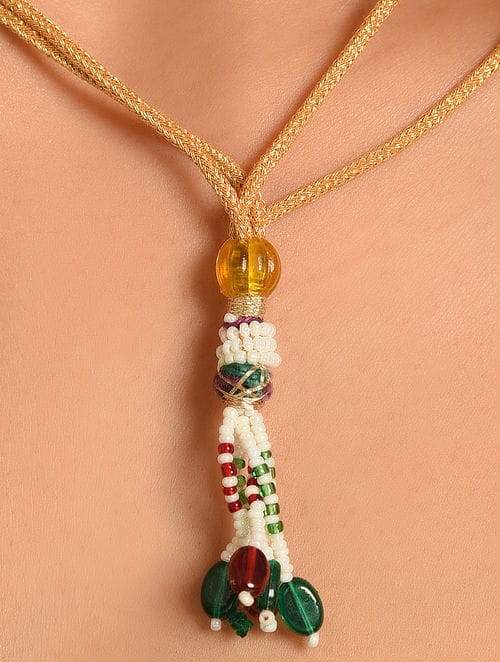 Blue onyx Necklace Mala
