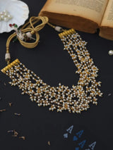 White Multilayer choker Necklace