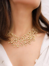 White Multilayer choker Necklace