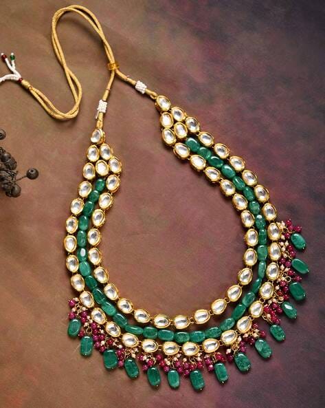 Gold Plated Kundan Jewellery Set