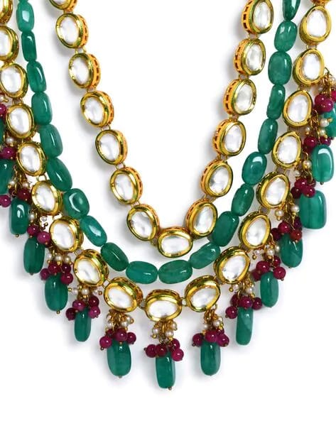 Gold Plated Kundan Jewellery Set