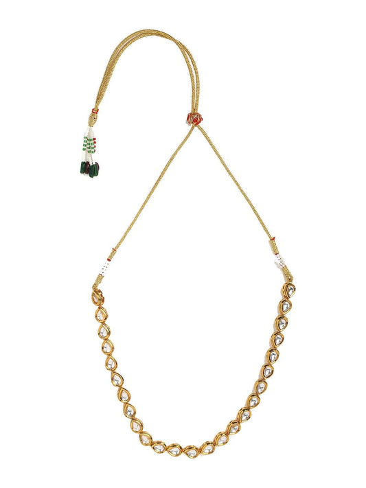 Elegant Kundan Necklace With Earrings