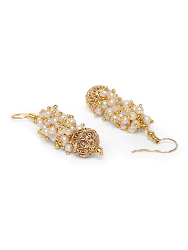 Gold plated Handcrafted pearl long necklace