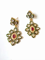Gold Plated Pearl Kundan Necklace Set
