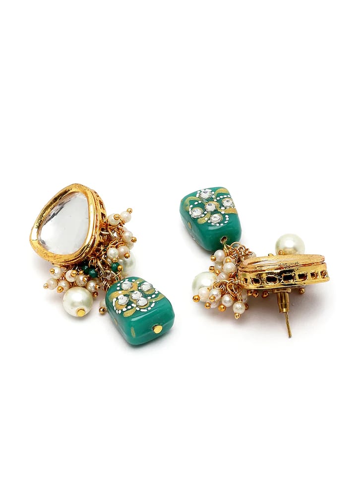 Gold-Plated Kundan-Studded Jewellery Set