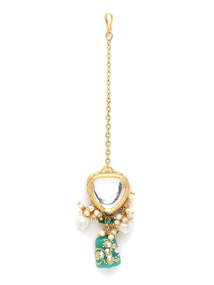Gold-Plated Kundan-Studded Jewellery Set