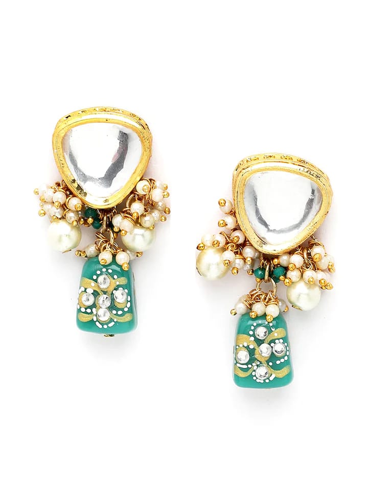Gold-Plated Kundan-Studded Jewellery Set