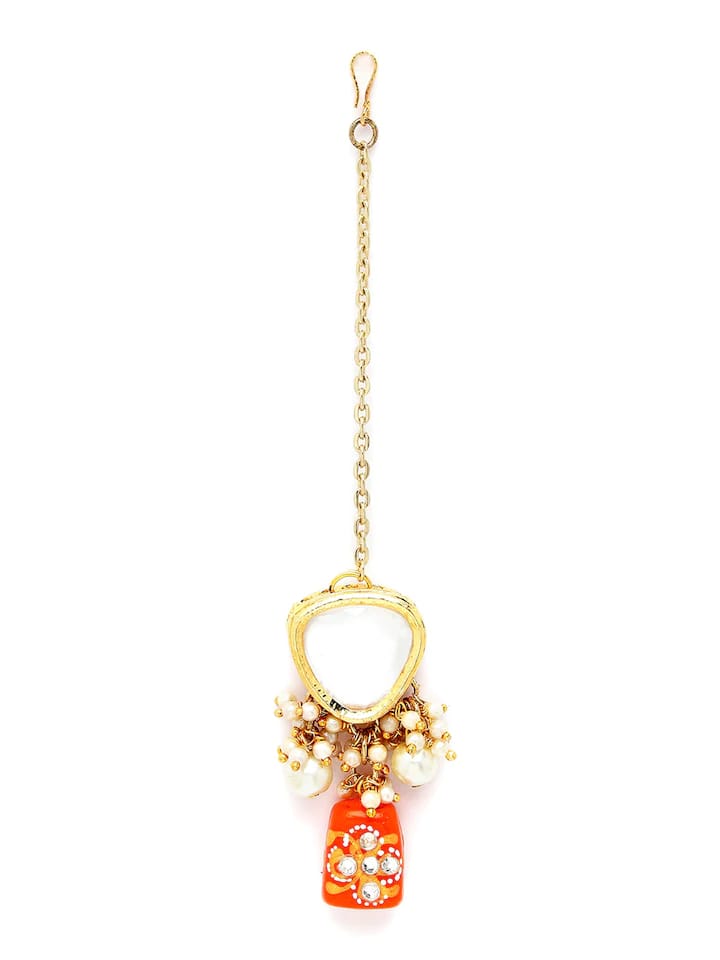 Gold-Plated Kundan-Studded Jewellery Set