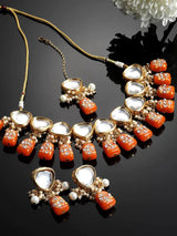 Gold-Plated Kundan-Studded Jewellery Set