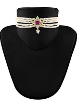 Gold Plated Ad Stone Necklace Set