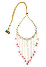 Gold Plated Kundan Drop Choker