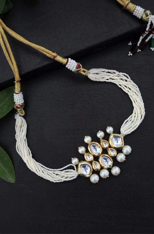 Gold Plated Kundan Choker Set