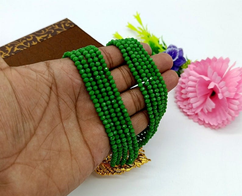 Gold Plated Peacock Beaded Necklace