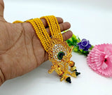 Gold Plated Peacock Beaded Necklace