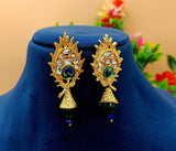 Gold Plated Peacock Beaded Necklace