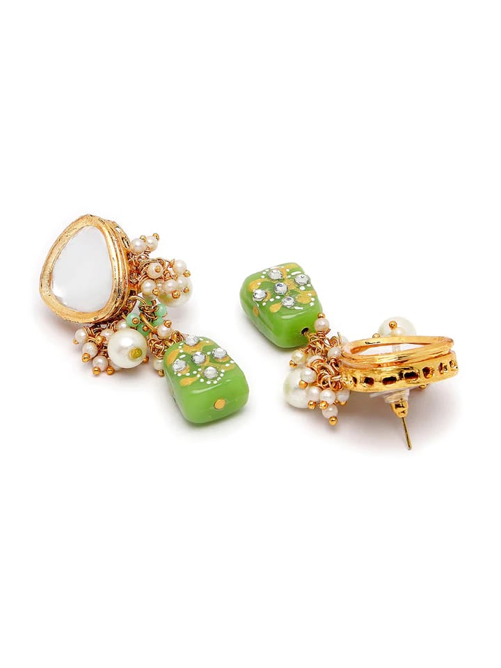 Gold Plated Kundan Polki Necklace Set