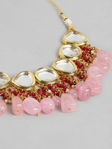 Gold Plated Kundan Polki Necklace Set