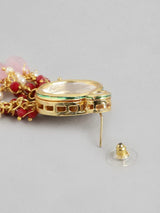 Gold Plated Kundan Polki Necklace Set