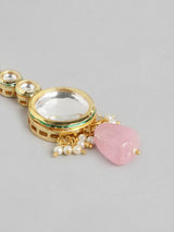 Gold Plated Kundan Polki Necklace Set