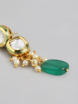 Gold Plated Kundan Polki Necklace Set