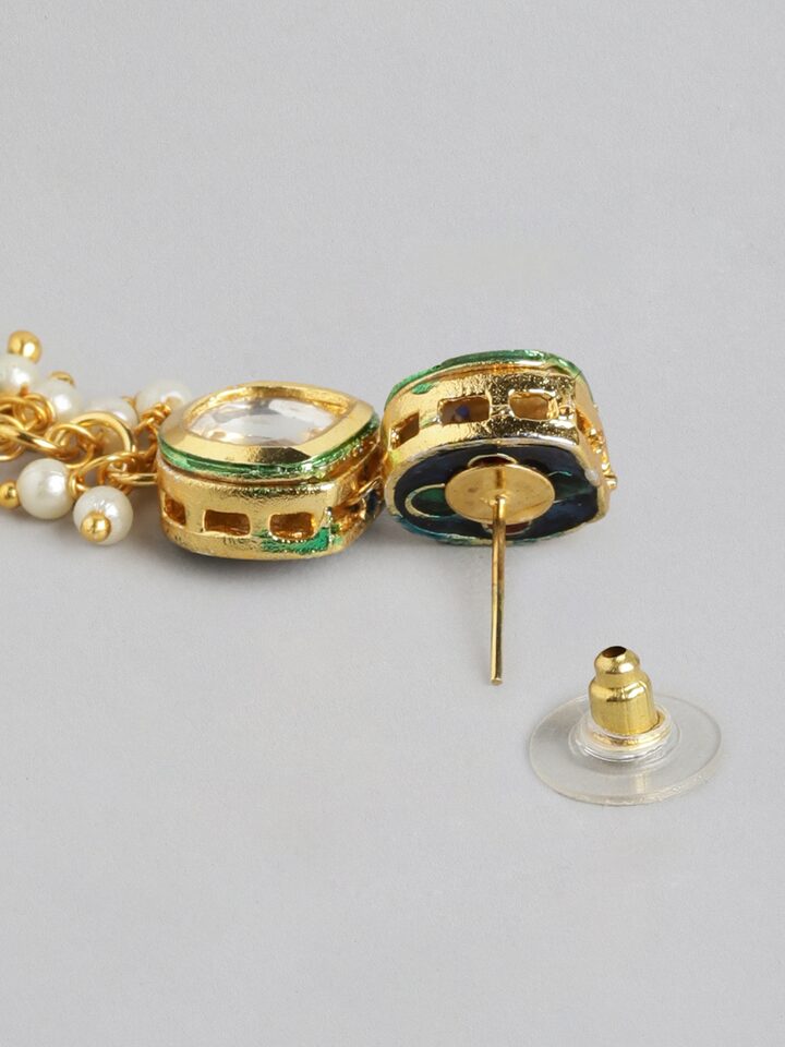 Gold Plated Kundan Polki Necklace Set