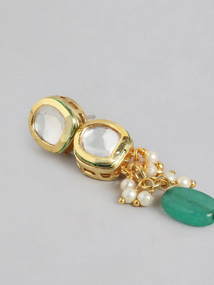 Gold Plated Kundan Polki Necklace Set
