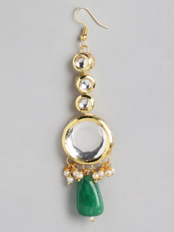 Gold Plated Kundan Polki Necklace Set