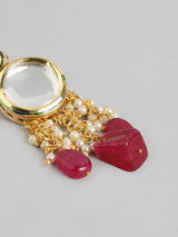 Gold Plated Kundan Polki Necklace Set