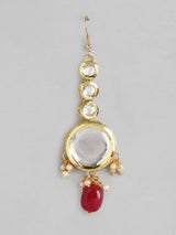 Gold Plated Kundan Polki Necklace Set